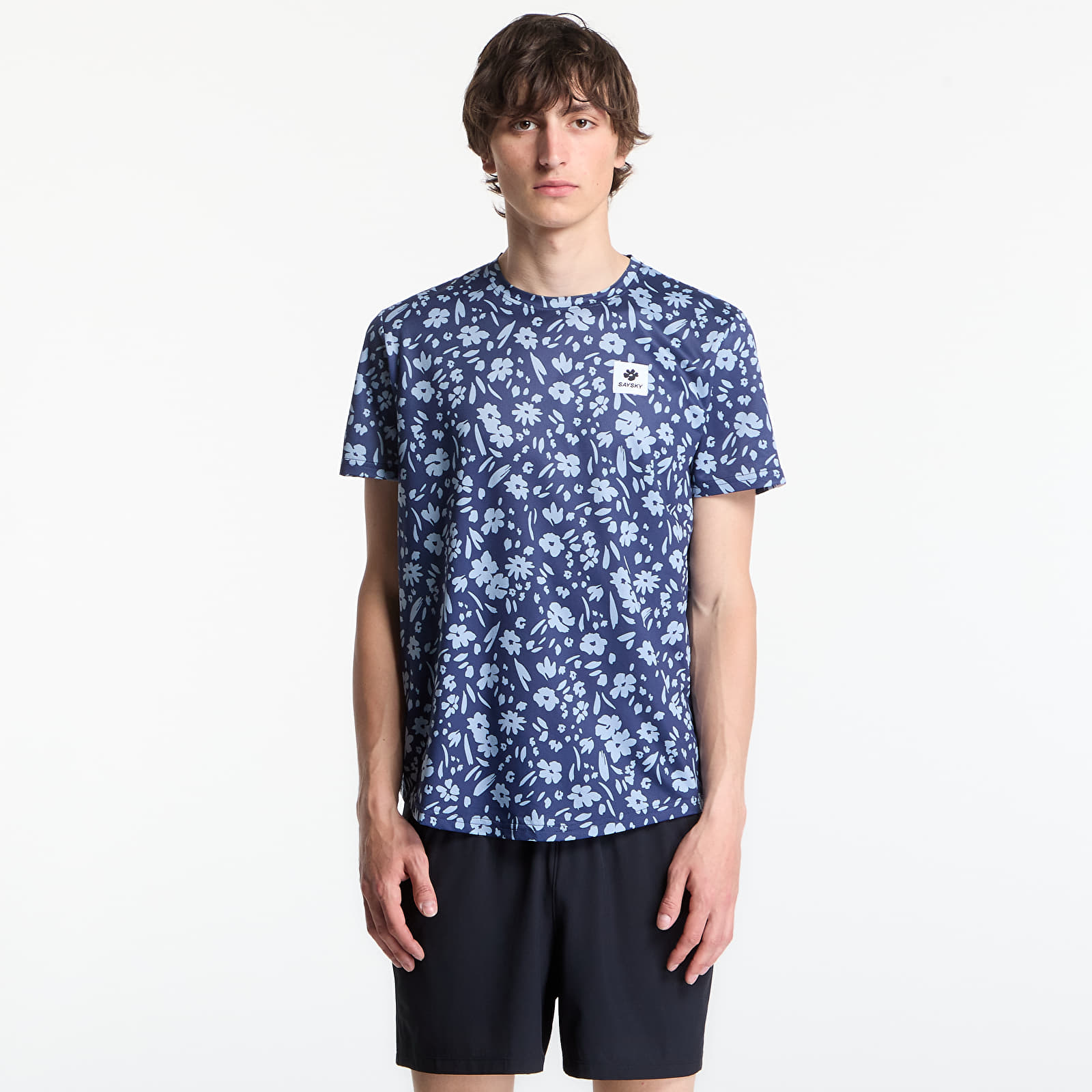 Men's T-shirts SAYSKY Flower Combat T-Shirt Blue Flower