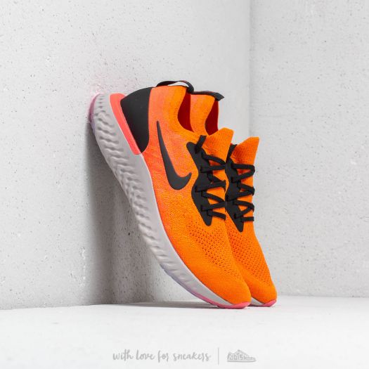 Men s shoes Nike Epic React Flyknit Copper Flash Black Footshop