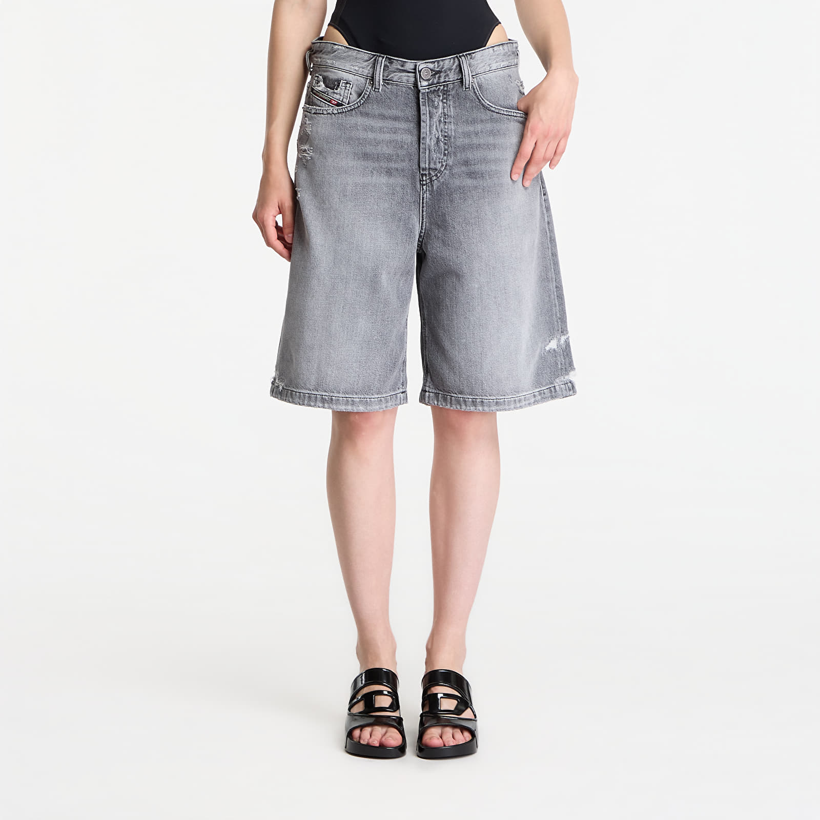 Women's shorts Diesel De-Sire-Short Shorts Black/ Blue