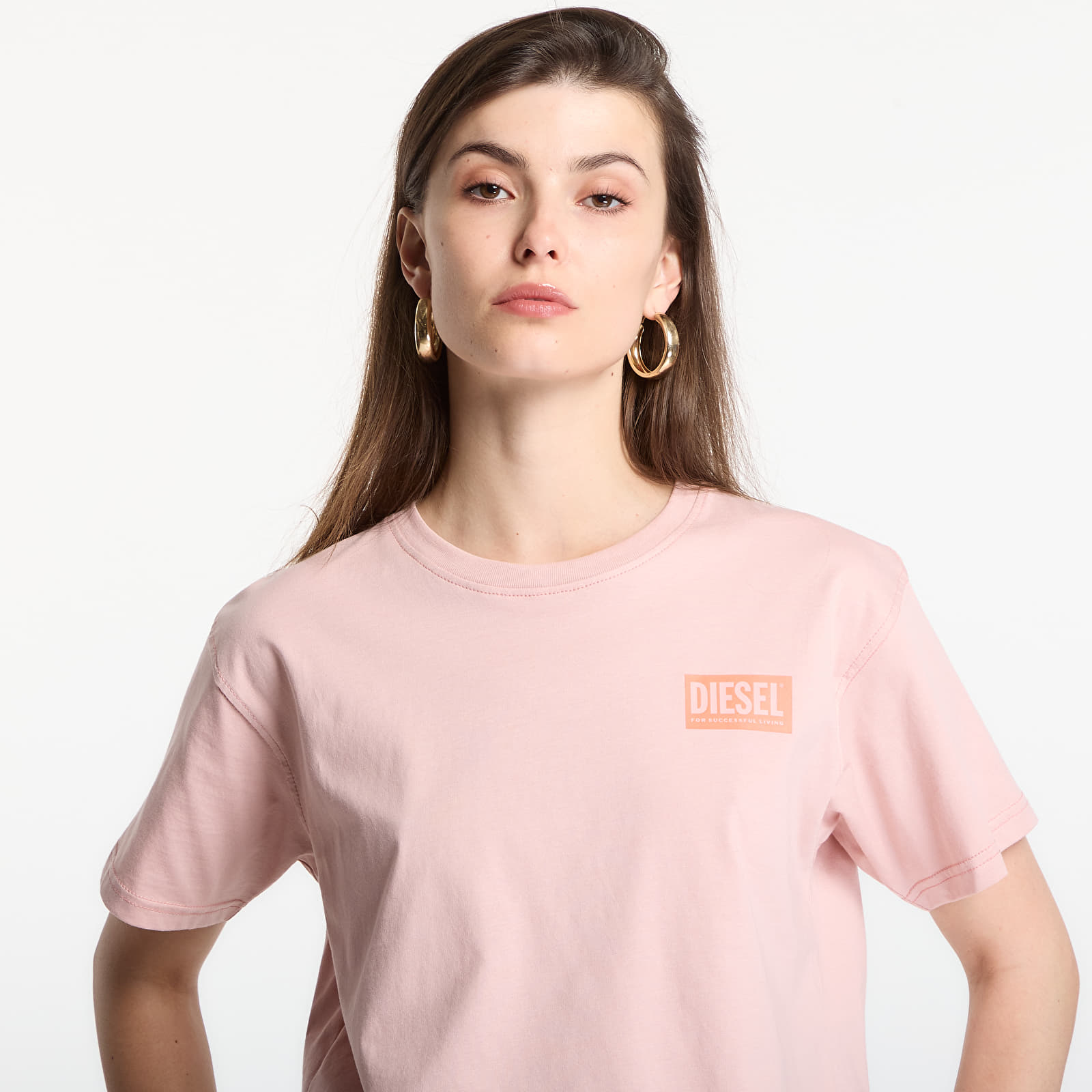 Dames T-shirts Diesel T-Normy-S6 T-Shirt Pale Mauve