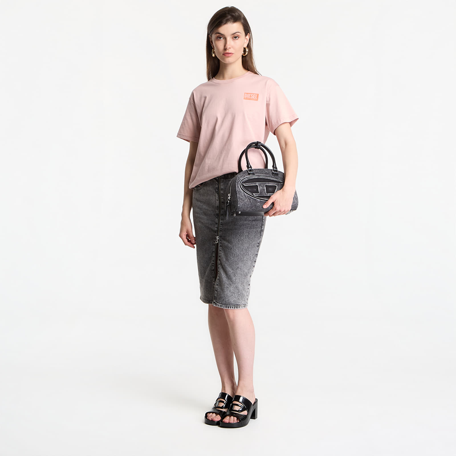 Dames T-shirts Diesel T-Normy-S6 T-Shirt Pale Mauve