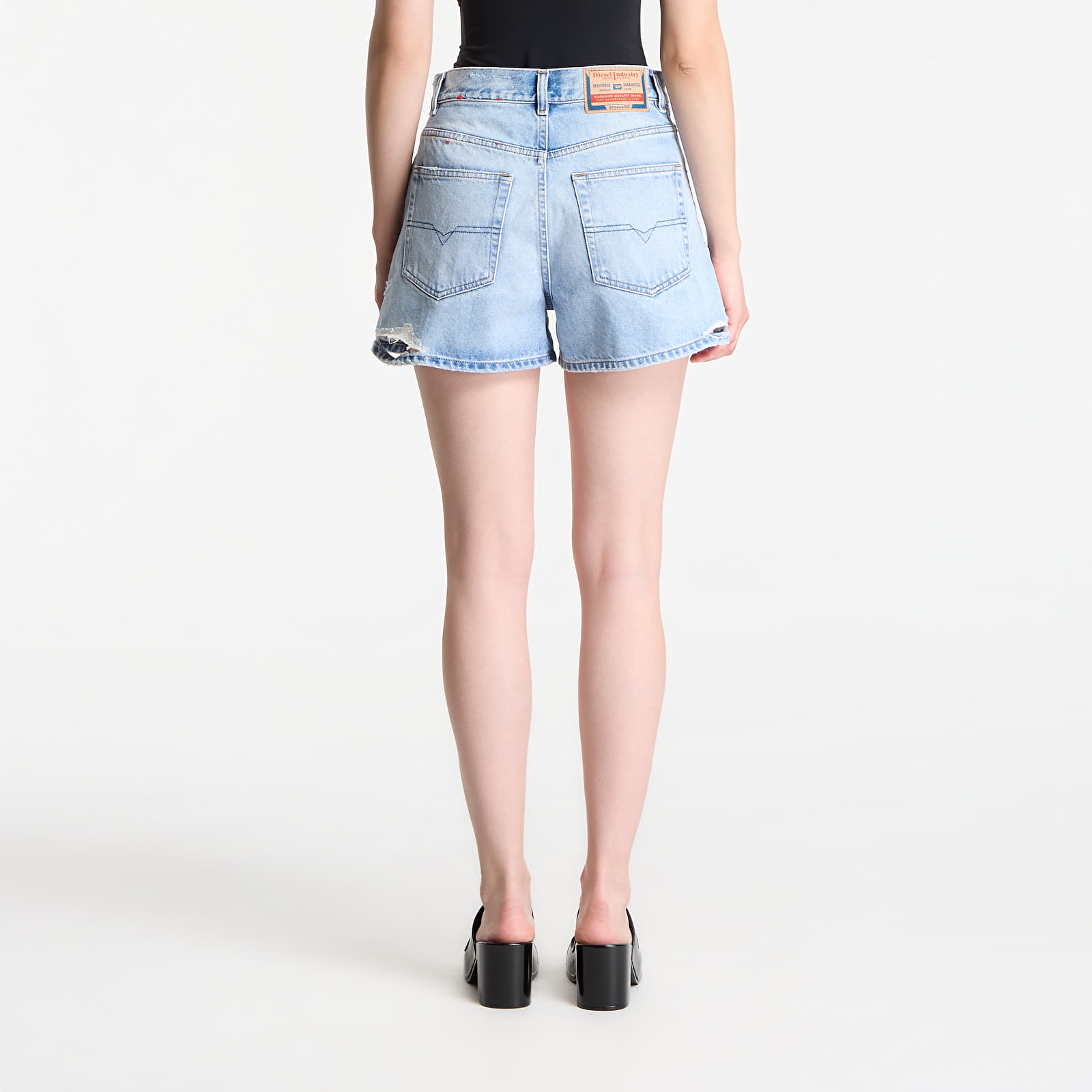 Shorts voor dames Diesel De-Helios Shorts Blue