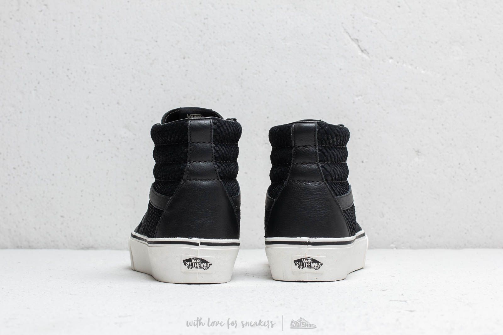 Vans sk8 on sale hi platform leather