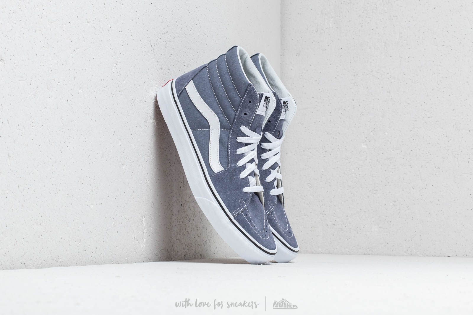 Men s shoes Vans Sk8 Hi Grisaille True White Footshop