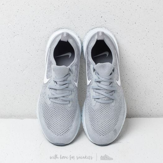 Men s shoes Nike Epic React Flyknit Wolf Grey White Cool Grey Footshop