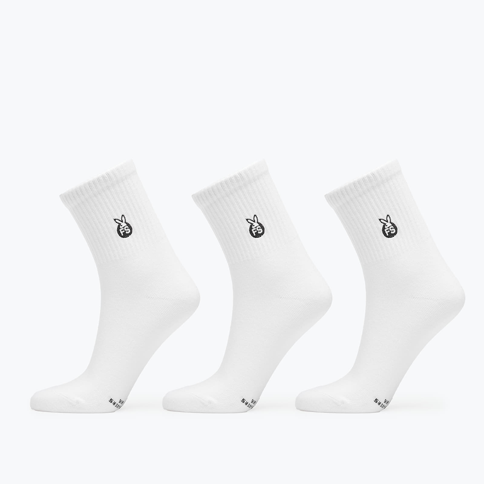 Socks Playboy x FTSHP Socks 3 Pack White/ White/ White
