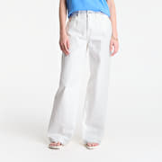 Calvin Klein Jeans The Wide Leg Raw Hem Chalk White