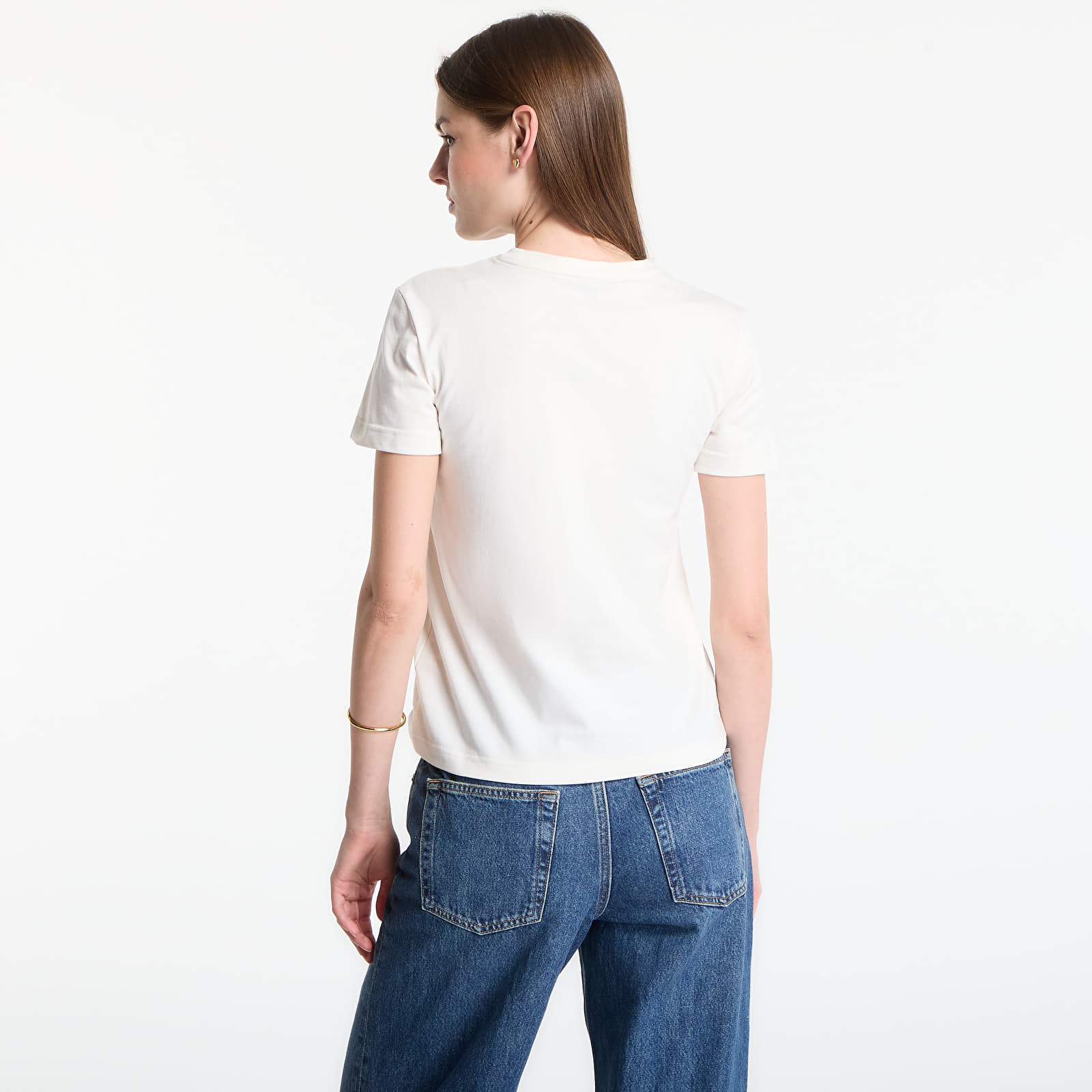 Women's T-shirts Calvin Klein Ss 20S Jersey Emblem Crew Tee Tofu
