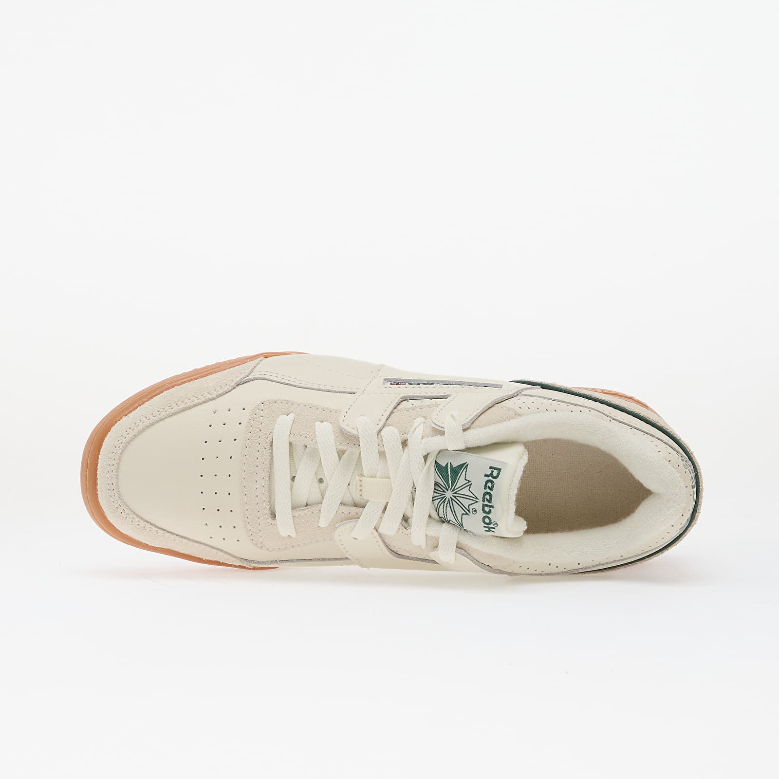 Miesten kengät Reebok Workout Plus Chalk/ Dark Green/ Vintage Chalk