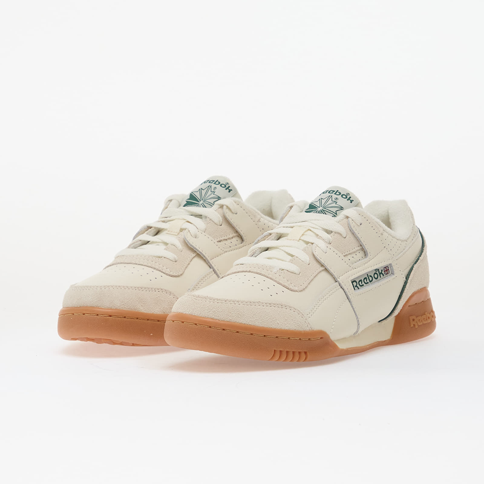 Miesten kengät Reebok Workout Plus Chalk/ Dark Green/ Vintage Chalk