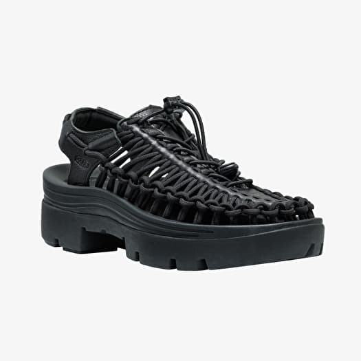 KEEN Uneek Plt All Gender Black Smooth Lea