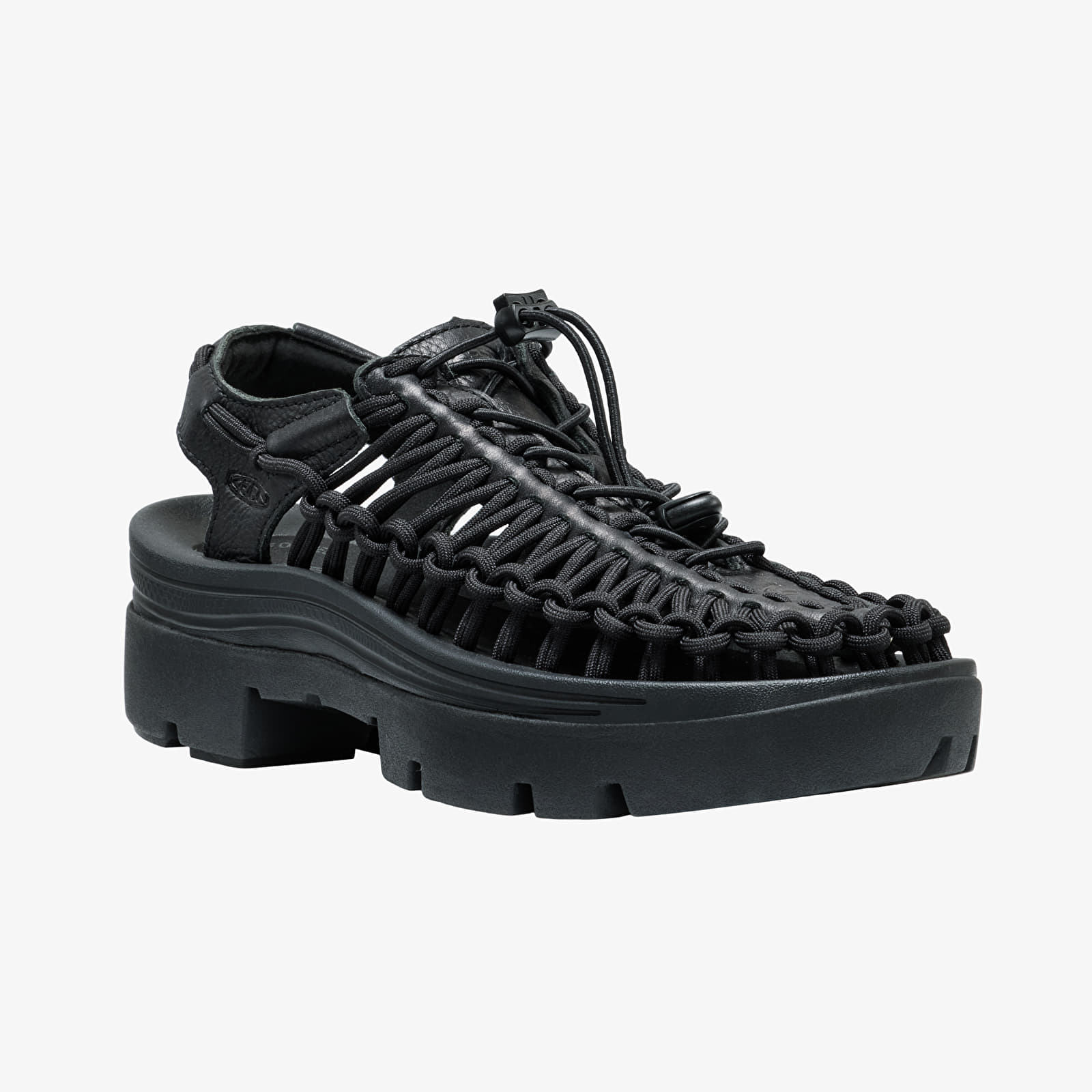 Buty męskie KEEN Uneek Plt All Gender Black Smooth Lea