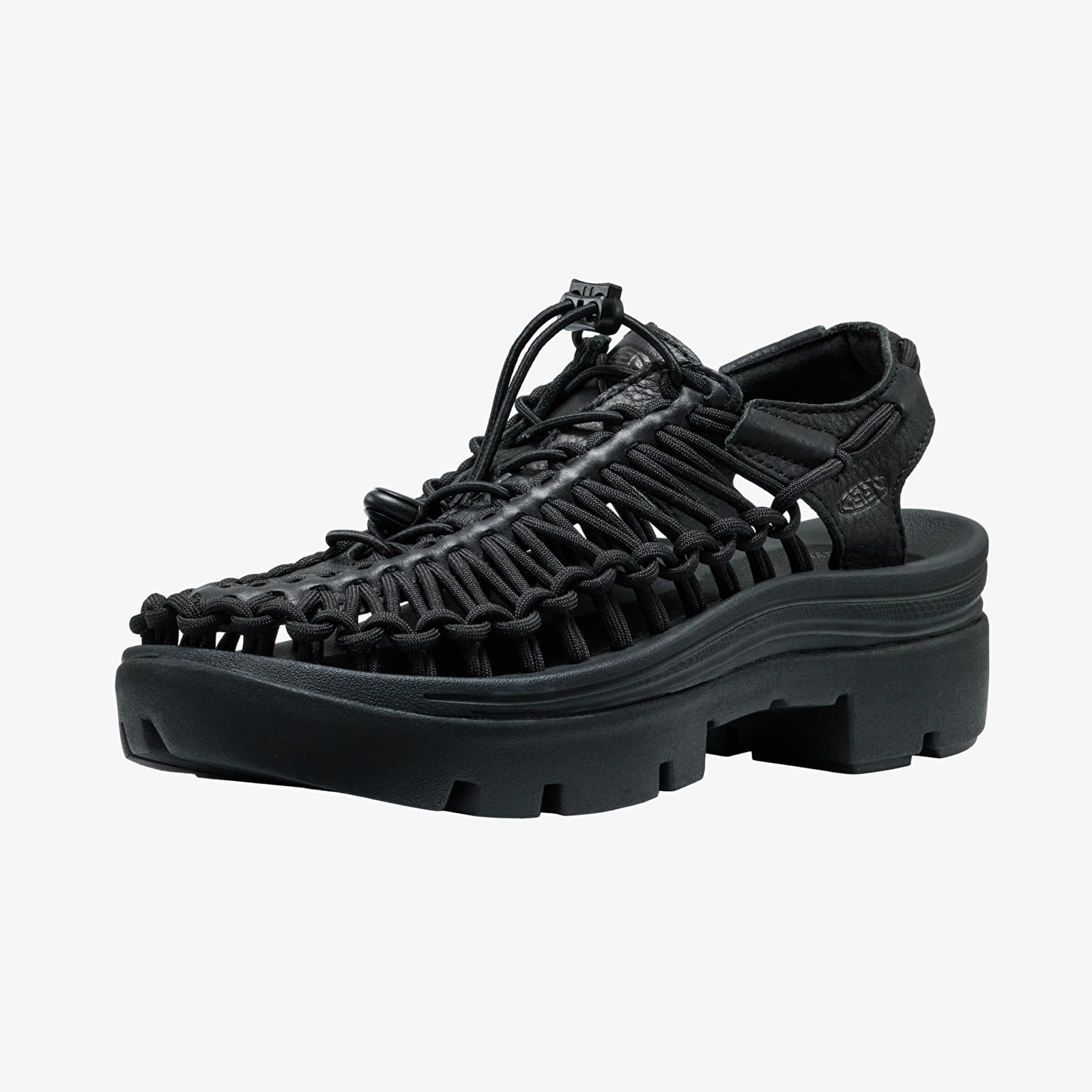 Buty męskie KEEN Uneek Plt All Gender Black Smooth Lea