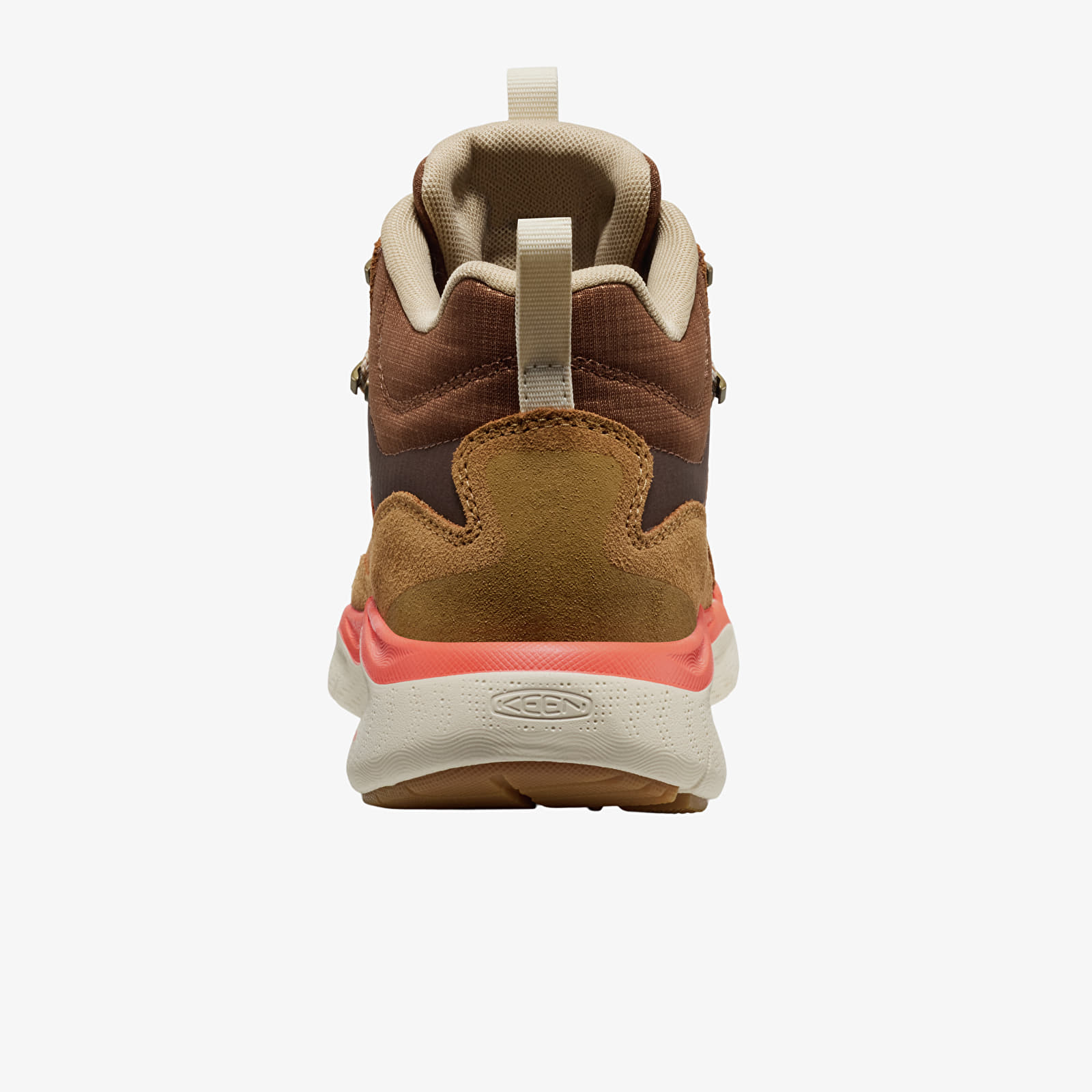 Damen Sneaker und Schuhe KEEN Leiki Leather Mid Wp Women Chipmunk/ Birch