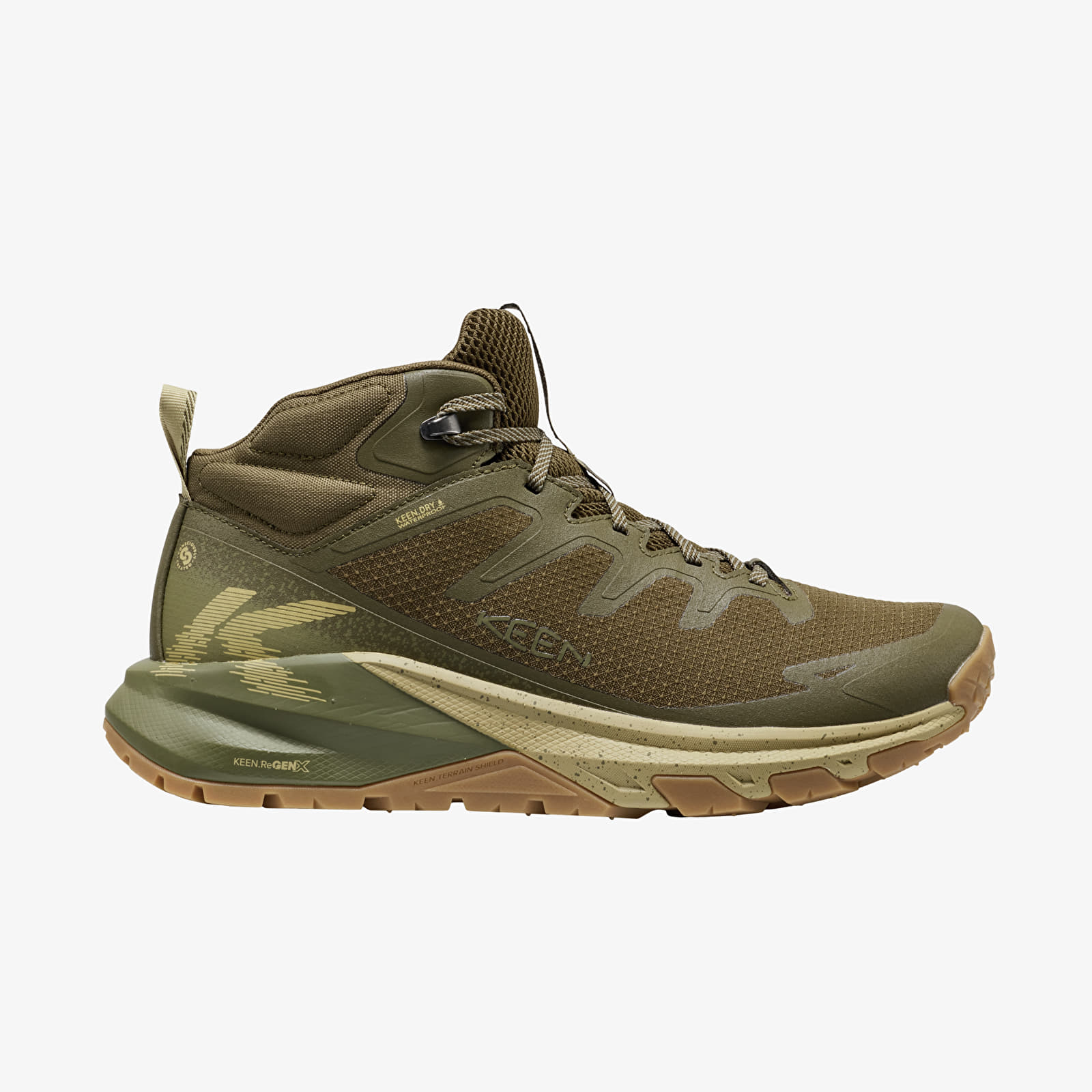 Chaussures et baskets homme KEEN Targhee Apex Mid Wp Men Dark Olive/ Khaki
