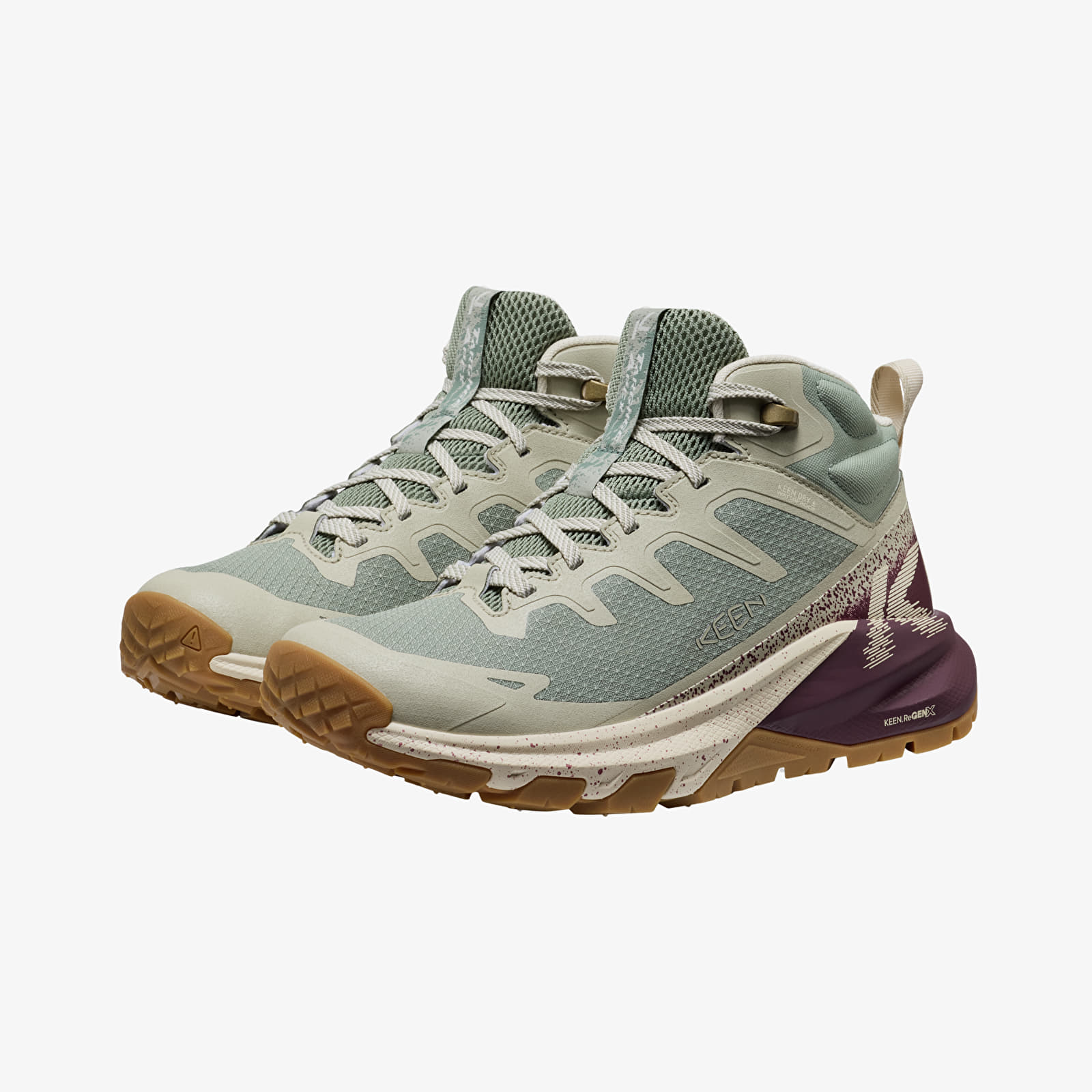 Women's shoes KEEN Targhee Apex Mid Wp Women Lily Pad/ Fig