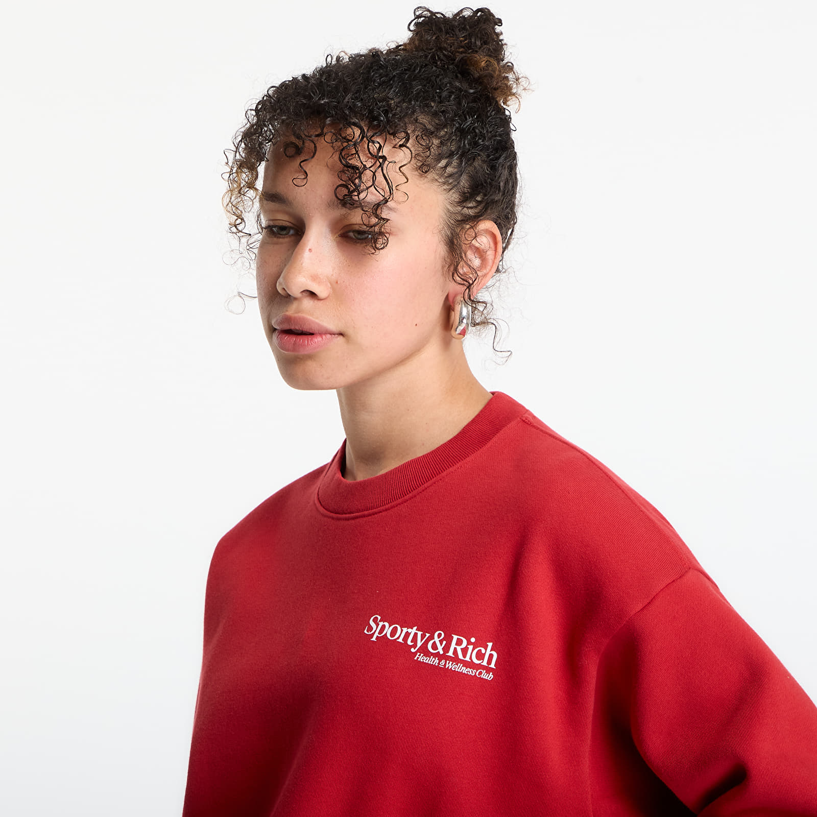 Mikiny Sporty & Rich Modern Crewneck UNISEX Ruby