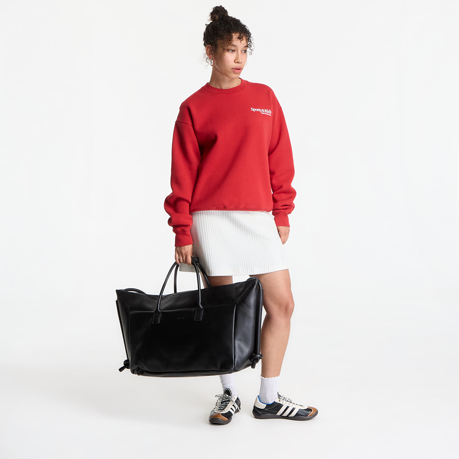 Mikiny Sporty & Rich Modern Crewneck UNISEX Ruby