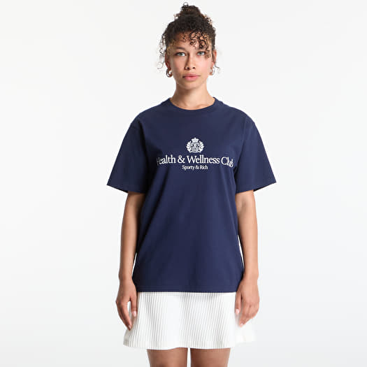Maglietta Sporty & Rich H&W Crest Tshirt UNISEX Dark Navy