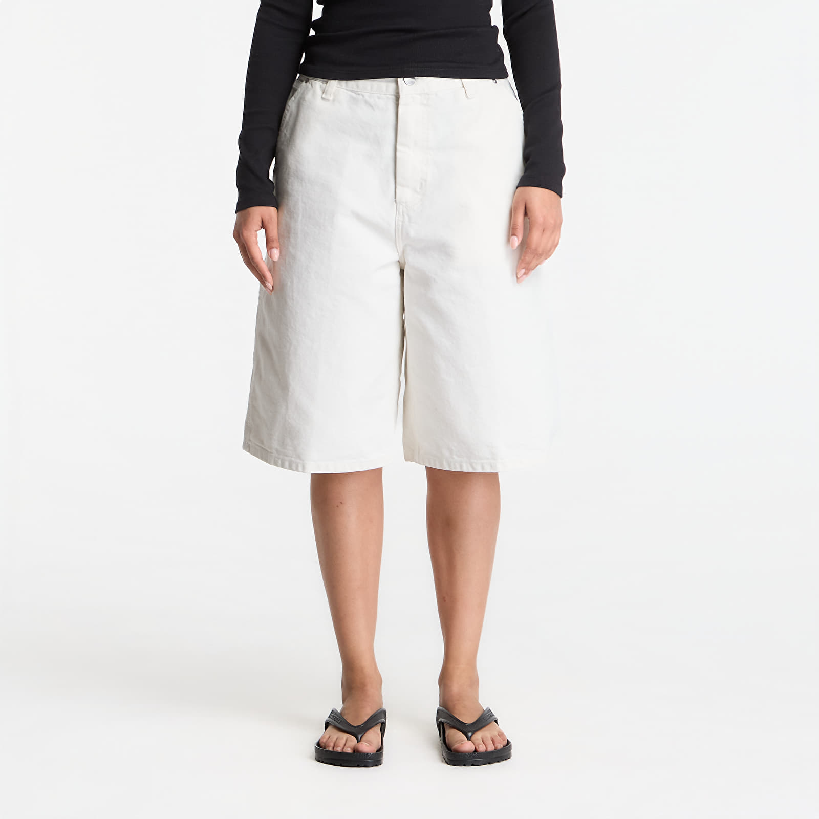 Shorts Carhartt WIP W' Nixon Single Knee Short Wax Stone Washed