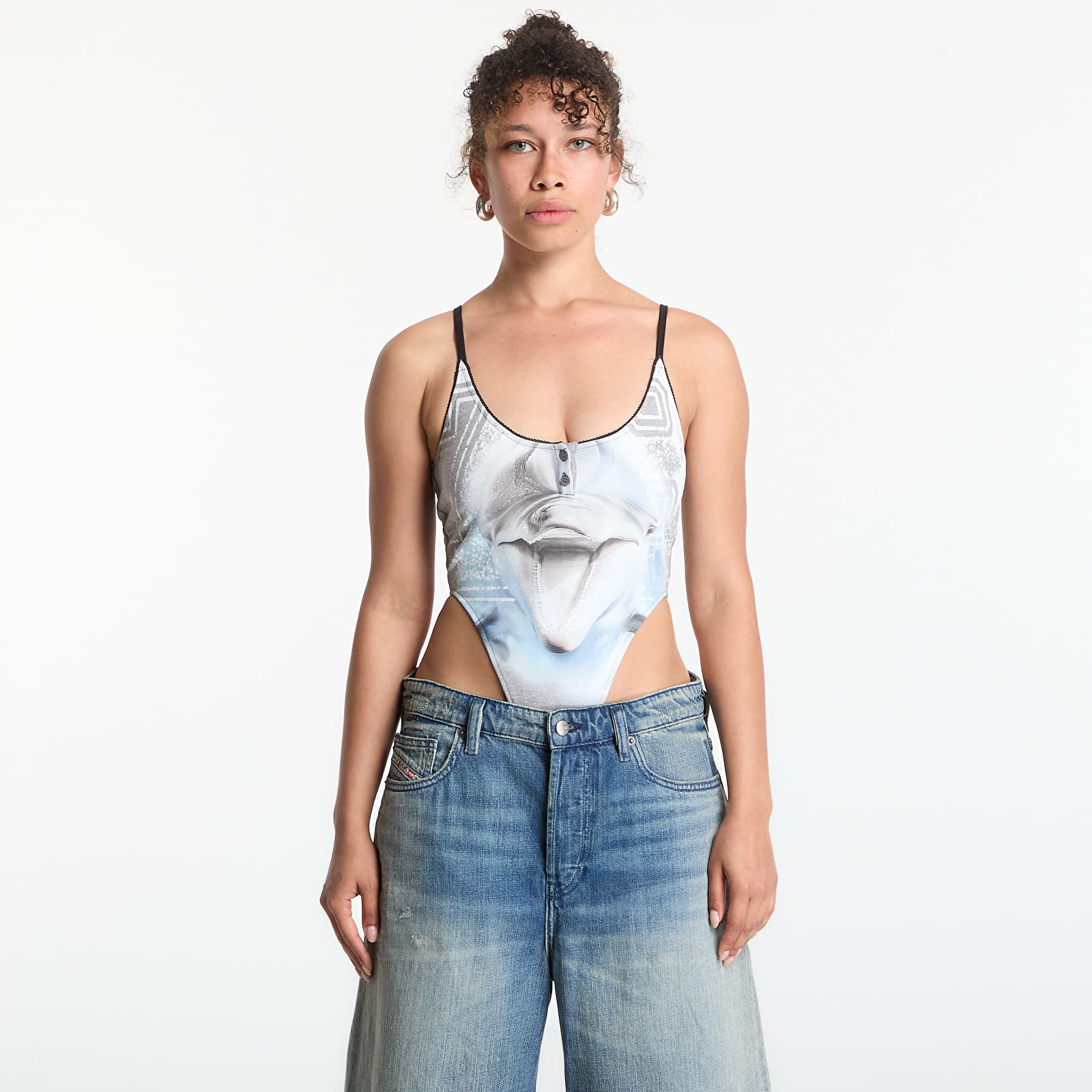 Camisetas de tirantes Diesel T-Ameris-S1 Tank Top Grey Melange
