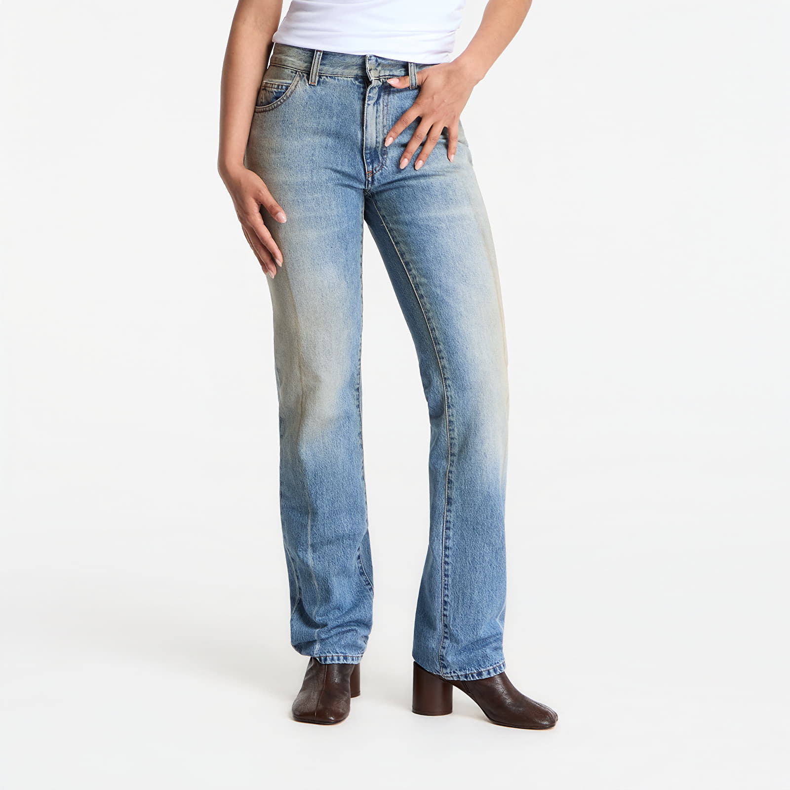 Jeans MM6 Straight-Leg Jeans Medium Blue