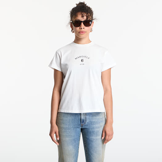 Maglietta MM6 Signature Jersey T-Shirt Off White