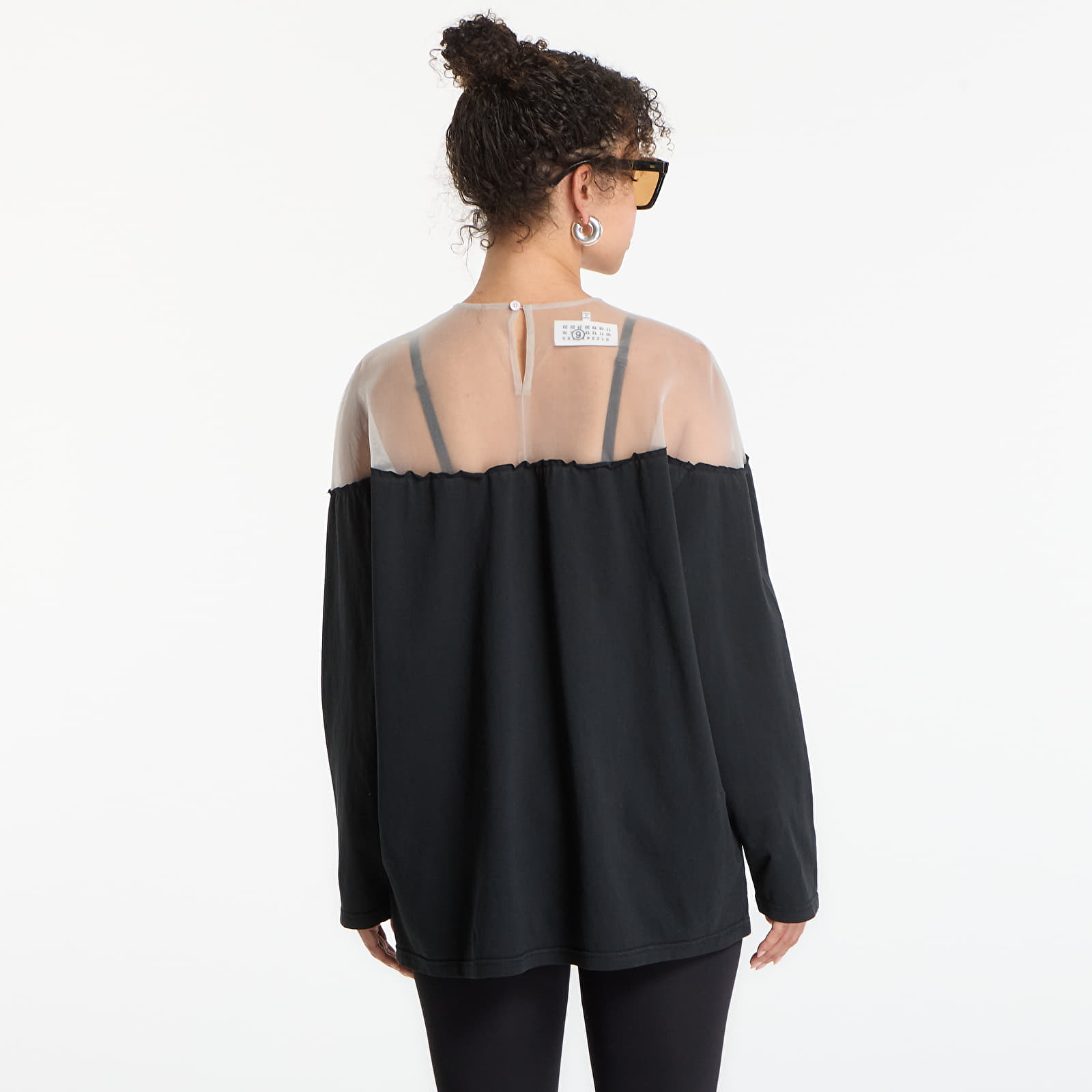 T-shirts MM6 Jersey Top With Mannequin Print Black