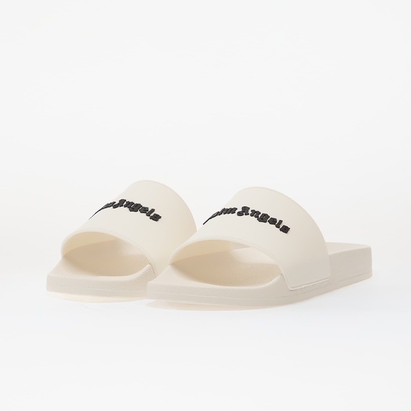 Men's shoes Palm Angels Classic Logo Sliders Off White Black
