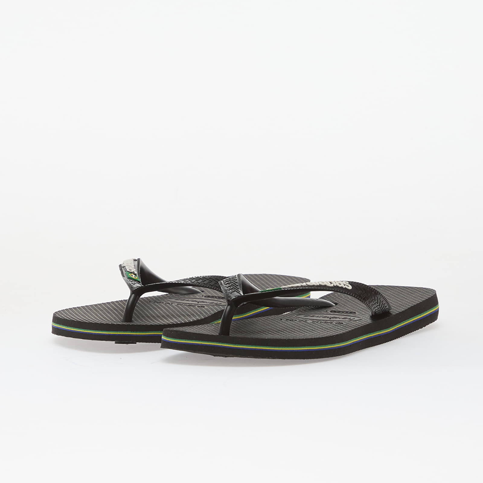 Herresko Havaianas Brasil Logo Black/ Black