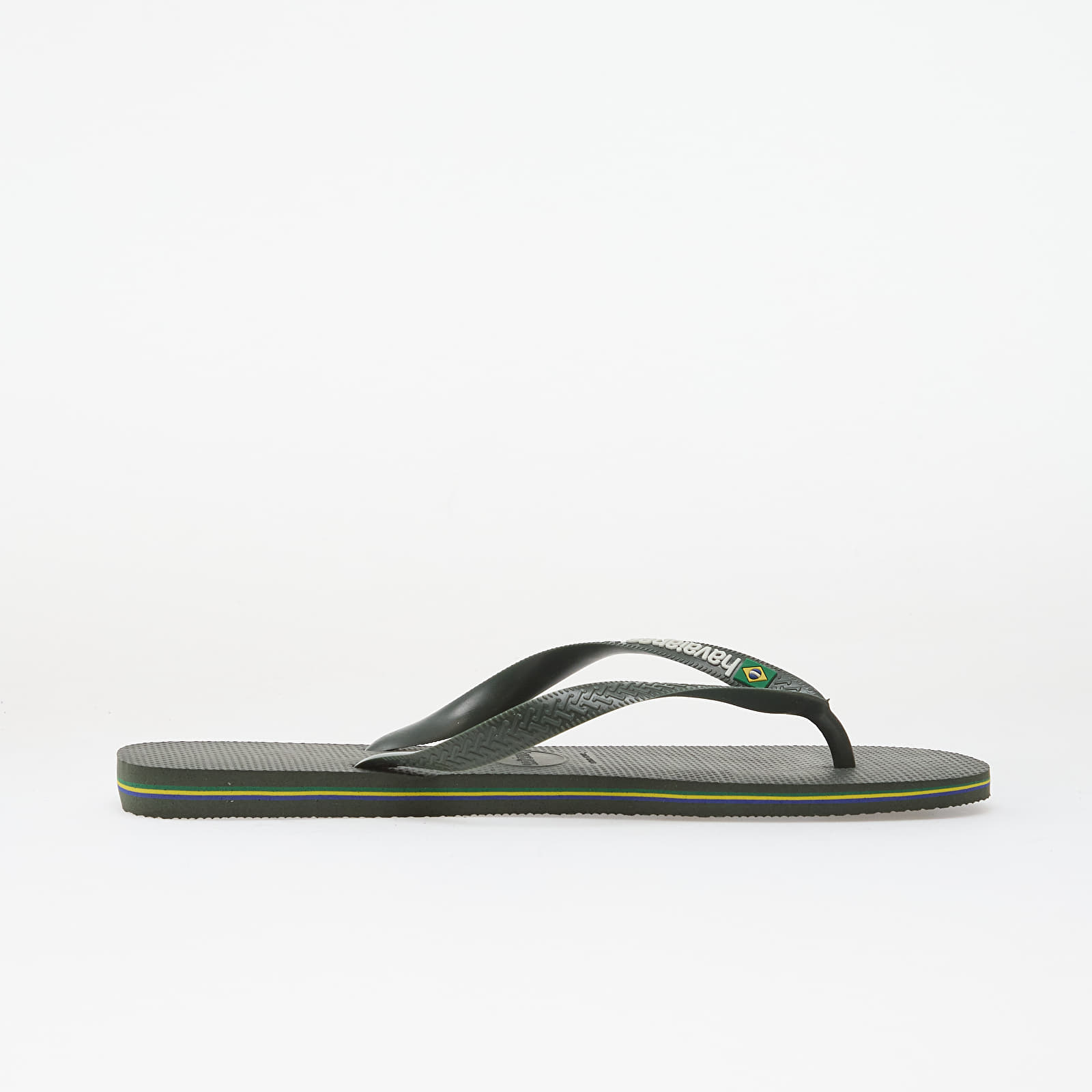 Herresko Havaianas Brasil Logo Green Olive/ Green Olive
