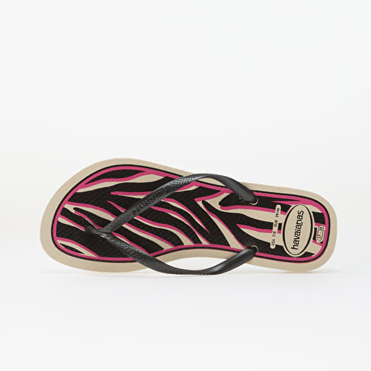 Havaianas Slim Animals Beige/ Dark Grey Metallic