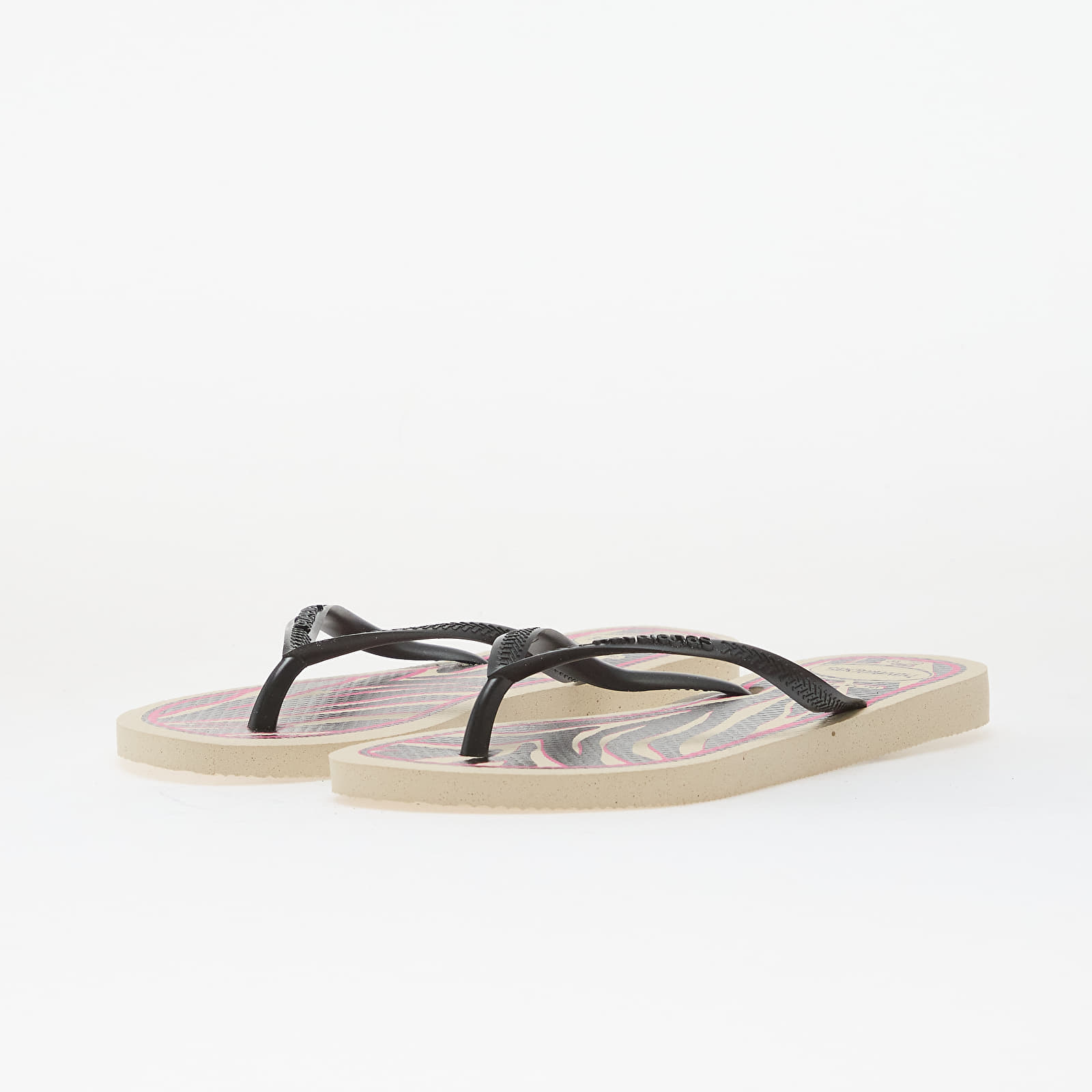 Damesko Havaianas Slim Animals Beige/ Dark Grey Metallic