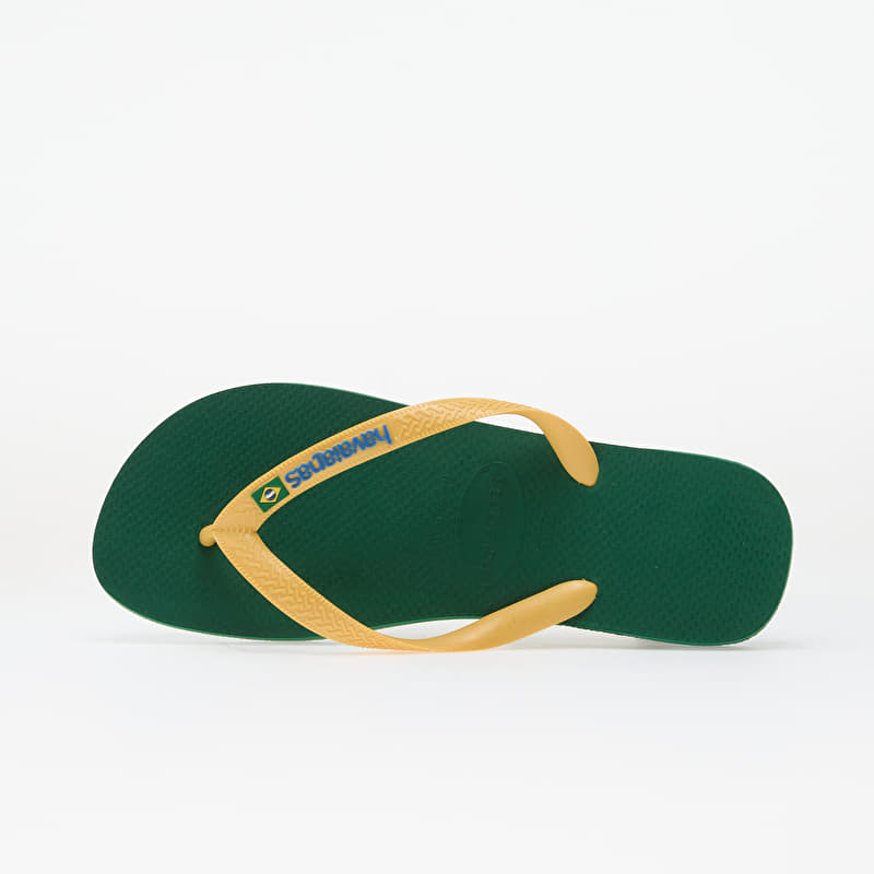 Havaianas Brasil Logo Green/ Yellow