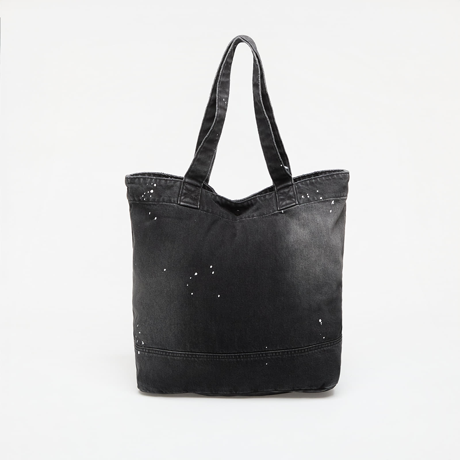 Miesten olkalaukut Carhartt WIP Denim Tote Black Destroy Wash, Splatter
