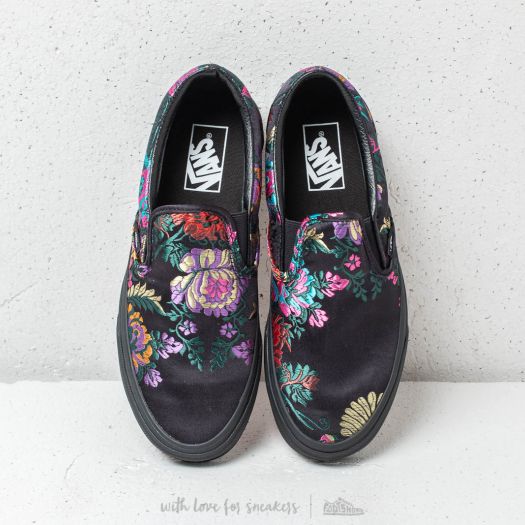 Satin slip on vans shop