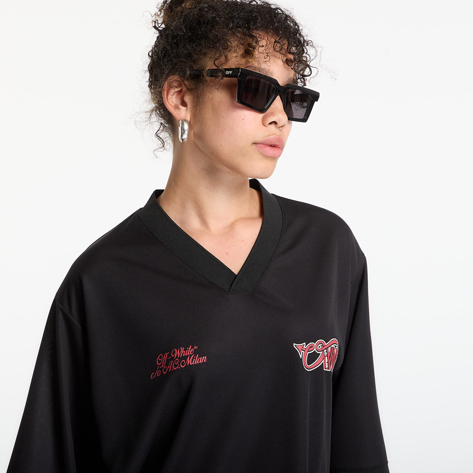 T-shirts Off-White x AC Milan Tech T-Shirt UNISEX Black/ Red