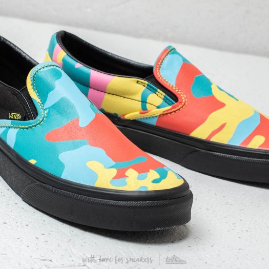 Vans slip on neon camo clearance