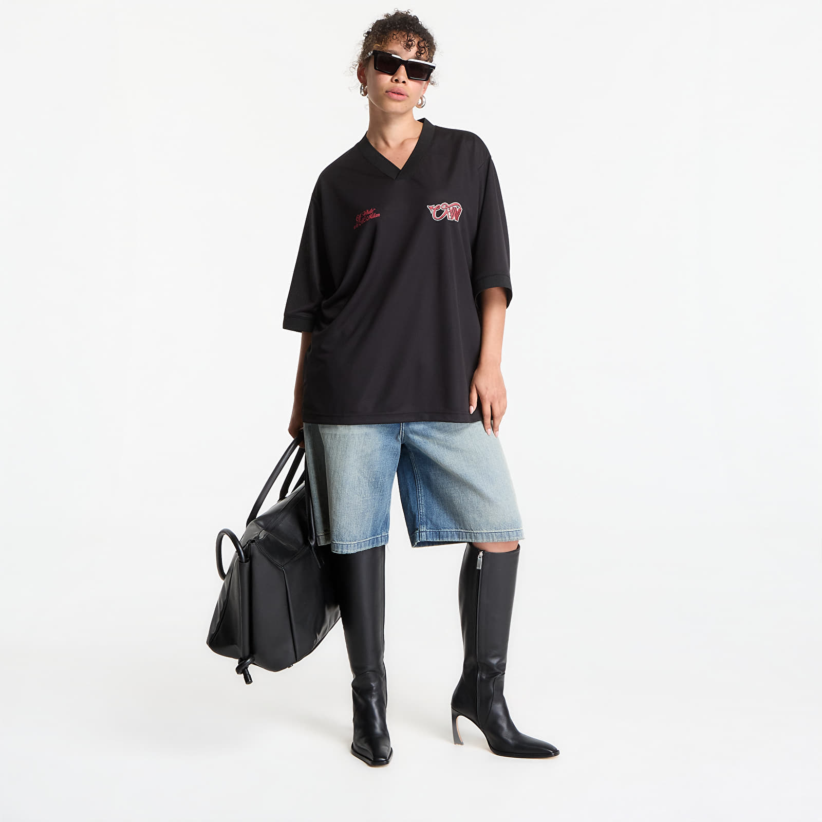 T-shirts Off-White x AC Milan Tech T-Shirt UNISEX Black/ Red