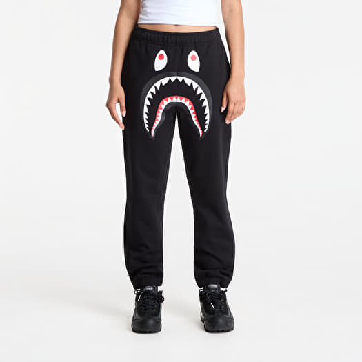 Pantaloni da ginnastica A BATHING APE Shark Sweat Pants UNISEX Black