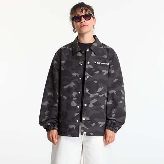 A BATHING APE Color Camo Coach Jacket UNISEX Black