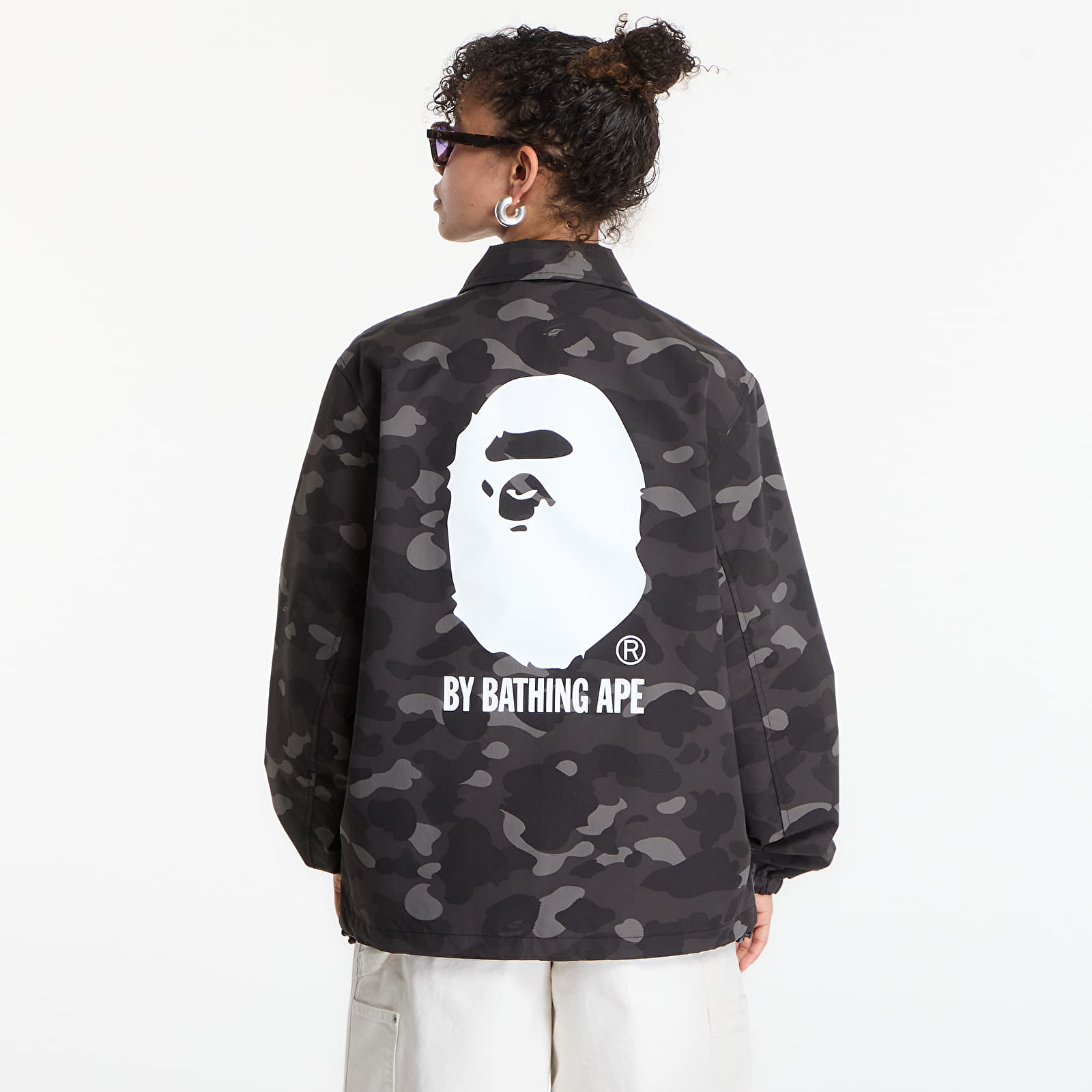 Jackets A BATHING APE Color Camo Coach Jacket UNISEX Black