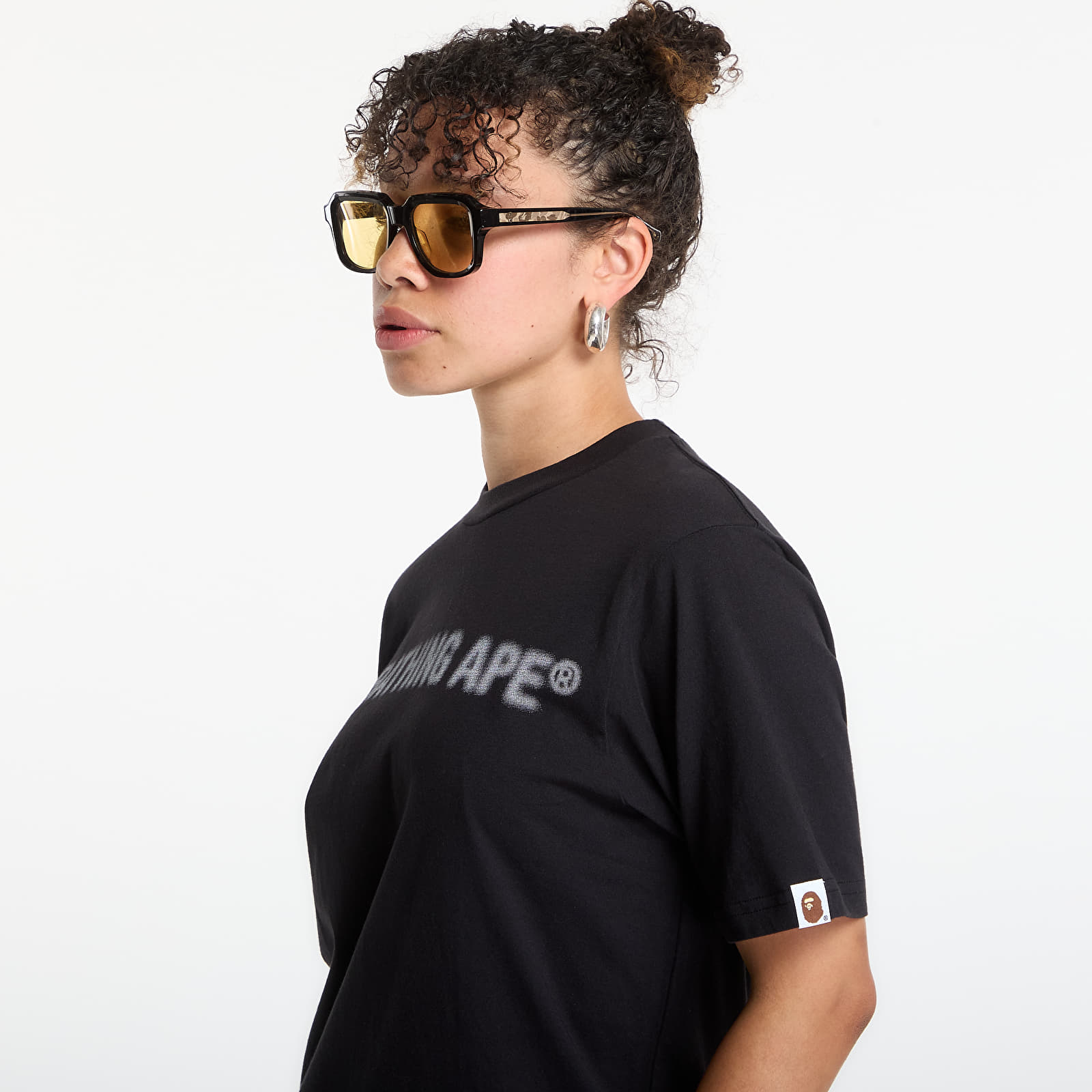 T-shirts A BATHING APE Heavy Wash Bathing Ape Shrunk Fit Tee UNISEX Black