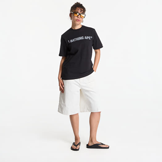 A BATHING APE Heavy Wash Bathing Ape Shrunk Fit Tee UNISEX Black