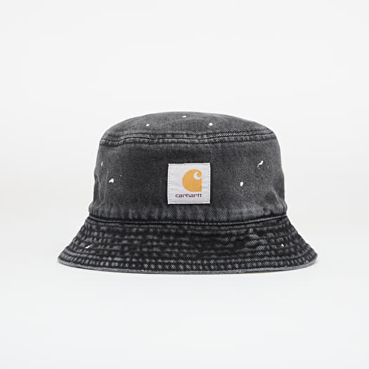 Cap Carhartt WIP Belmar Bucket Hat Black Destroy Wash, Splatter