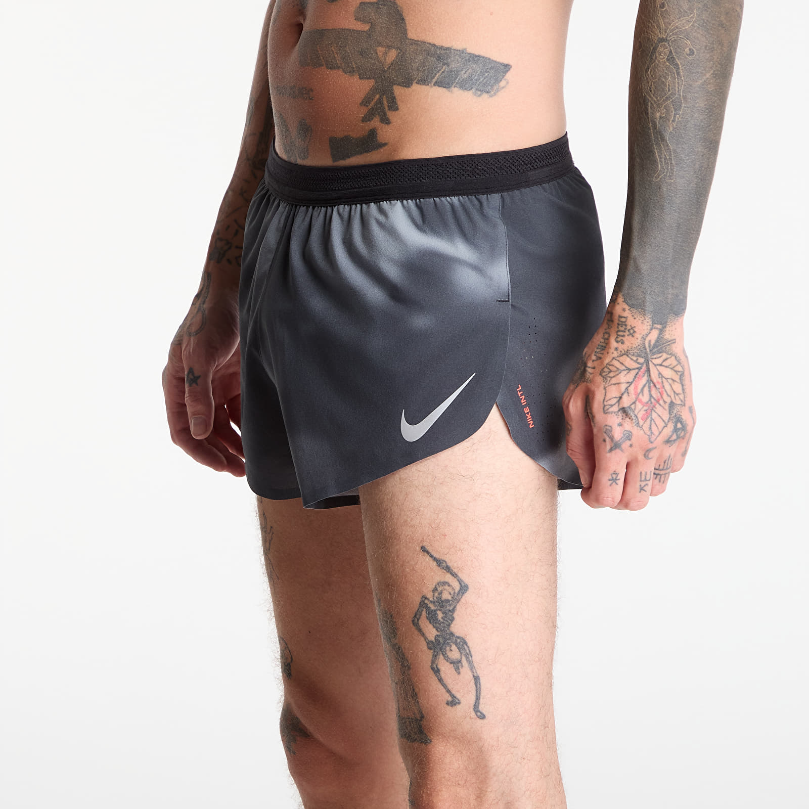 Shorts Nike AeroSwift Men's Dri-FIT ADV 2" Brief-Lined Running Shorts Black/ Dk Smoke Grey/ Bright Crimson
