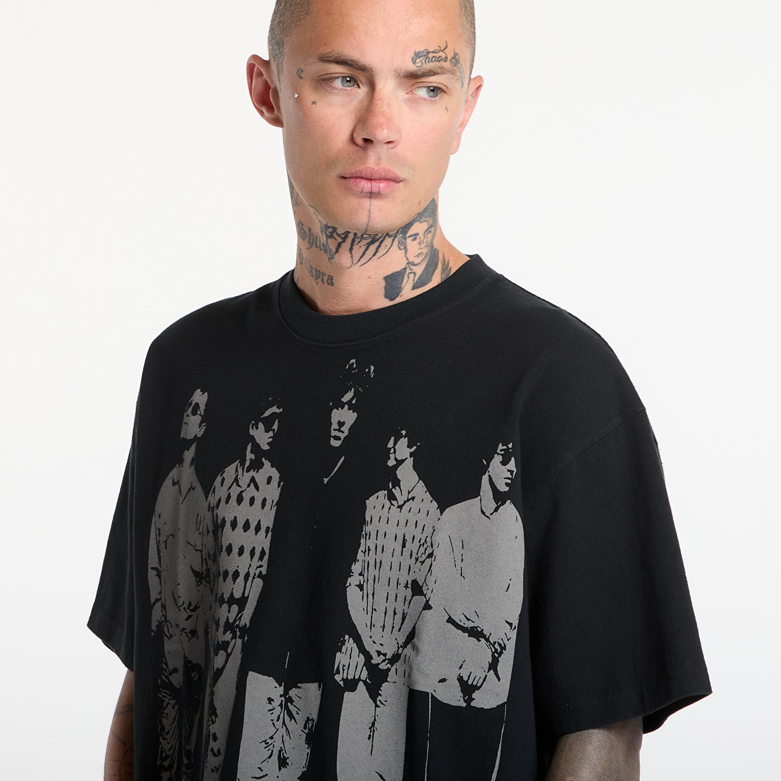 T-Shirts PLEASURES Definitely Heavyweight Shirt Faded Black