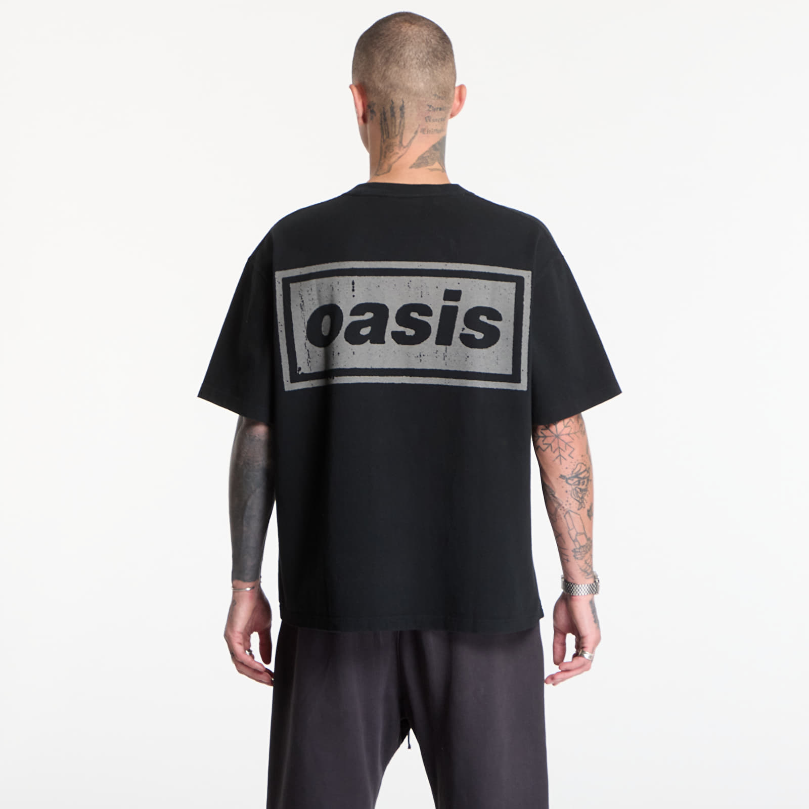 T-Shirts PLEASURES Definitely Heavyweight Shirt Faded Black