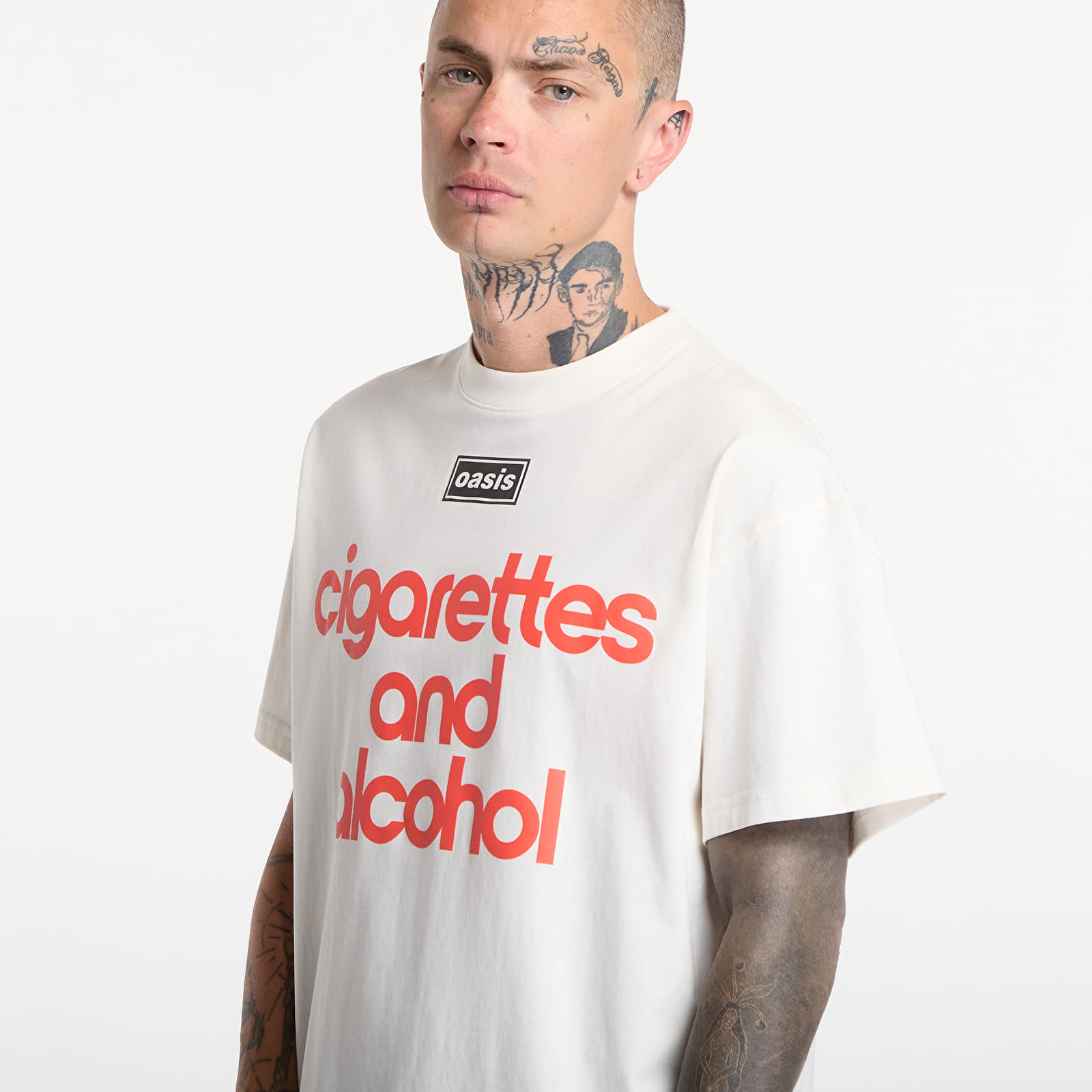 T-shirts  PLEASURES Nordique T-Shirt Vtg White