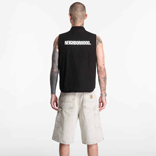 NEIGHBORHOOD Zip Work Vest Black | Footshop